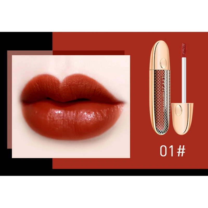Velvet Lip Glaze Moisturizing Non-stick Cup Waterproof Long Lasting Matte Lip Gloss Lightweight Moisturizing Texture - Цвет: A1