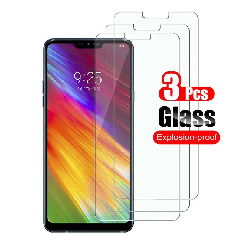 3 шт. закаленное стекло для LG Q9 Защита экрана телефона 9H|Защитные стёкла и плёнки| |