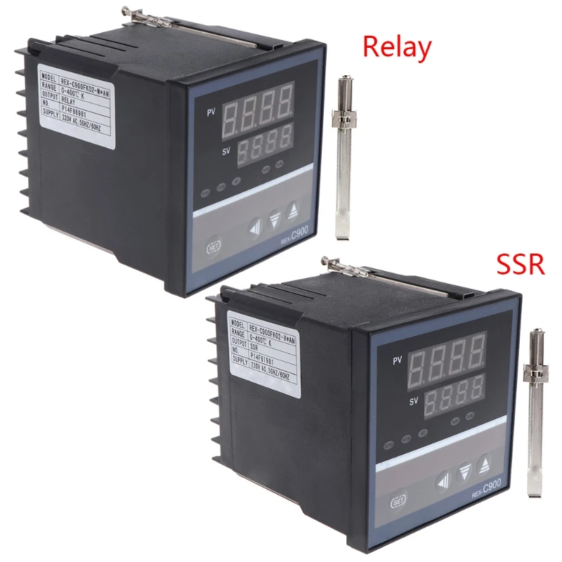 PID регулятор температуры REX-C900 K вход SSR релейный выход 96*96 мм термостат