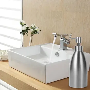 

500ml Kitchen Sink Soap Dispenser 304 Stainless Steel Built in Lotion Pump Bottle for Bathroom and Kitchen Liquid Soap organize