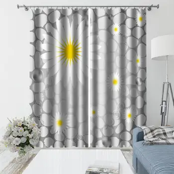 

grey curtains flower 3d curtains new bay window balcony thickened windshield blackout curtains