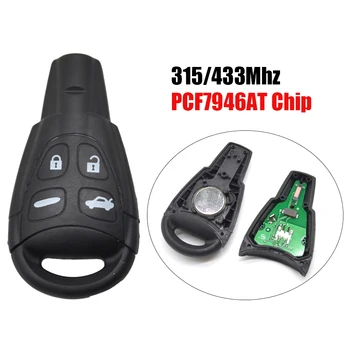 

SA0010 remote car key fob 4button LTQSAAM433TX 315/433Mhz PCF7946AT Chip for SAAB 9-3 2003-2011 2003-2011