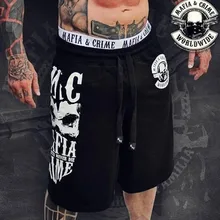 Новые летние мужские шорты для фитнеса, модные повседневные спортивные штаны длиной до икры, Мужская тренировка для бегунов, хлопковые брендовые короткие брюки