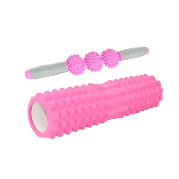 

45cm * 14cm Pilates roller Yoga column gym home fitness equipment muscle relaxation pain relief massage stick set