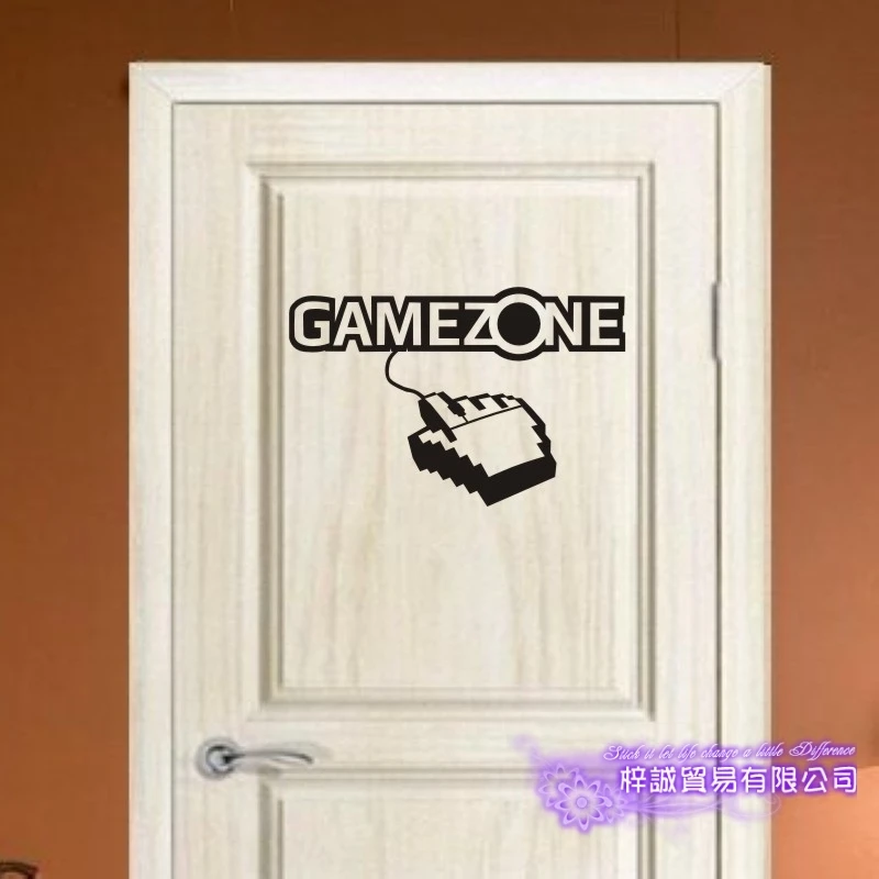 Video Game Zone Sticker Play Game Room Decal Gaming Posters Gamer Vinyl Wall Decals Parede Decor Mural Video Game Sticker