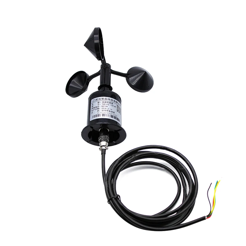 Three Cup Anemometer Pulse Signal Output Wind Speed Sensor Transmitter Sensors AliExpress