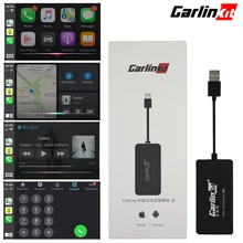 Горячая Распродажа Carlinkit USB внешний порт Carplay для Android Автомагнитола сенсорный экран с системой iOS Carplay Новая версия обновления