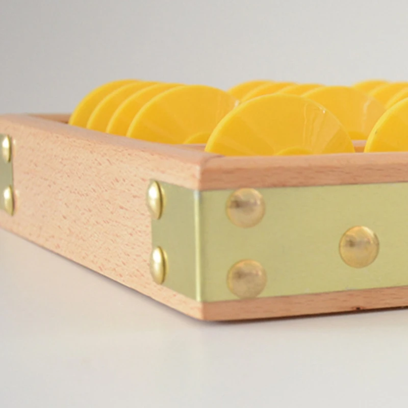 7 Column Non-Slip Hanging Wooden Abacus Chinese Soroban Educational Tool Mathmet 24BB