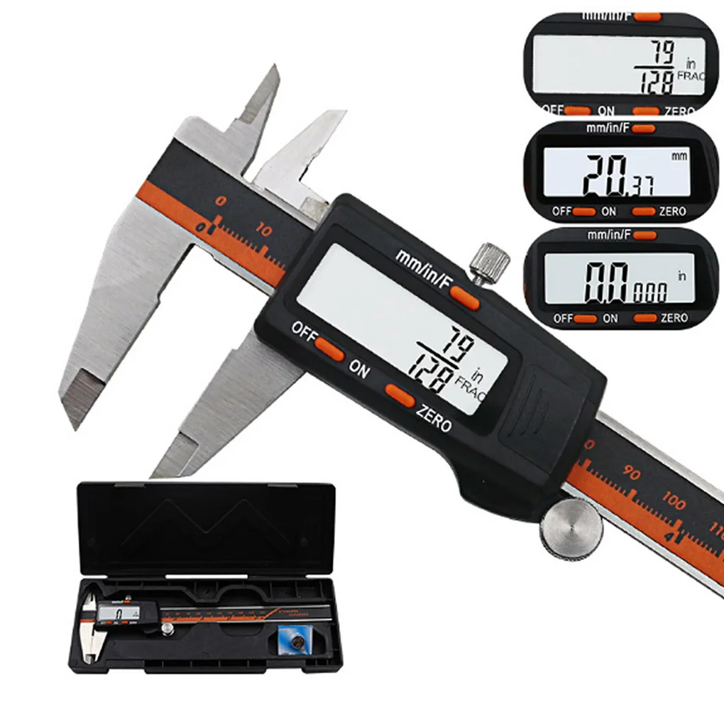 

Stainless steel measuring tool Digital caliber 0~150mm messchieber pachymeter measuring instrument calipers Vernier