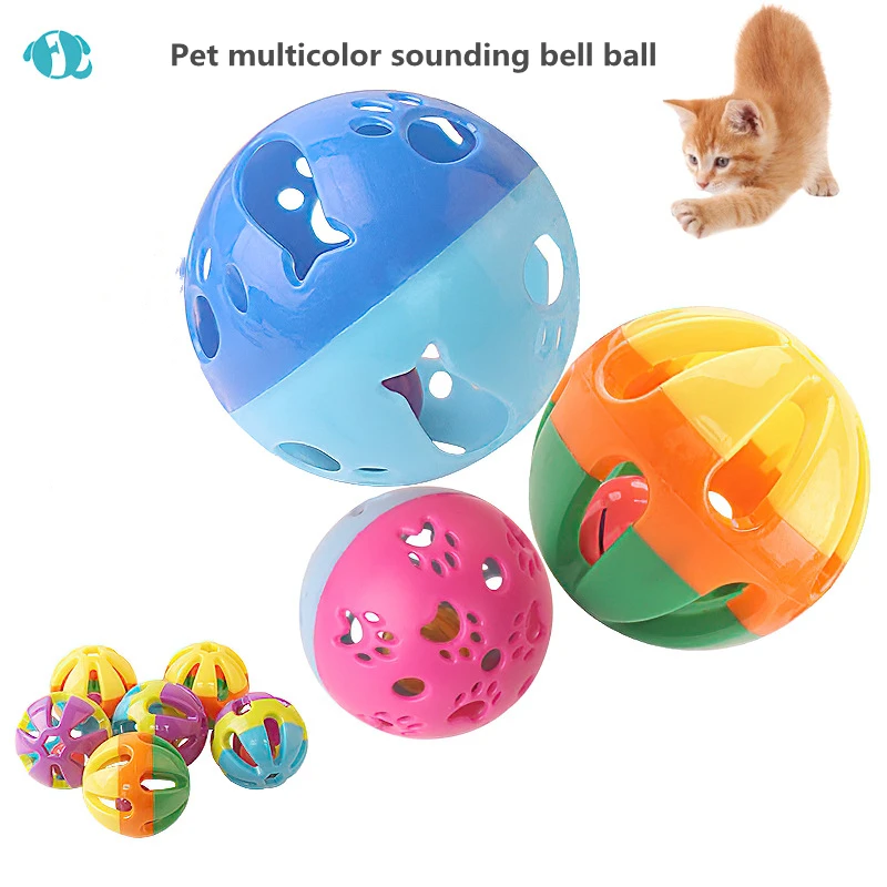 

Pet Cat Toy Hollow Bell Ball Tease Cat Interactive Training Toy Set Interactive Cat Self-hey Cat Interactive Supplies 2020