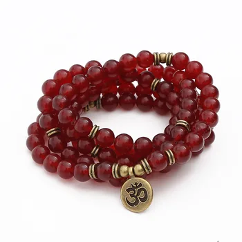 

Fashion 8mm Natural Red Bracelet 108 Mara Bracelet Pendant
