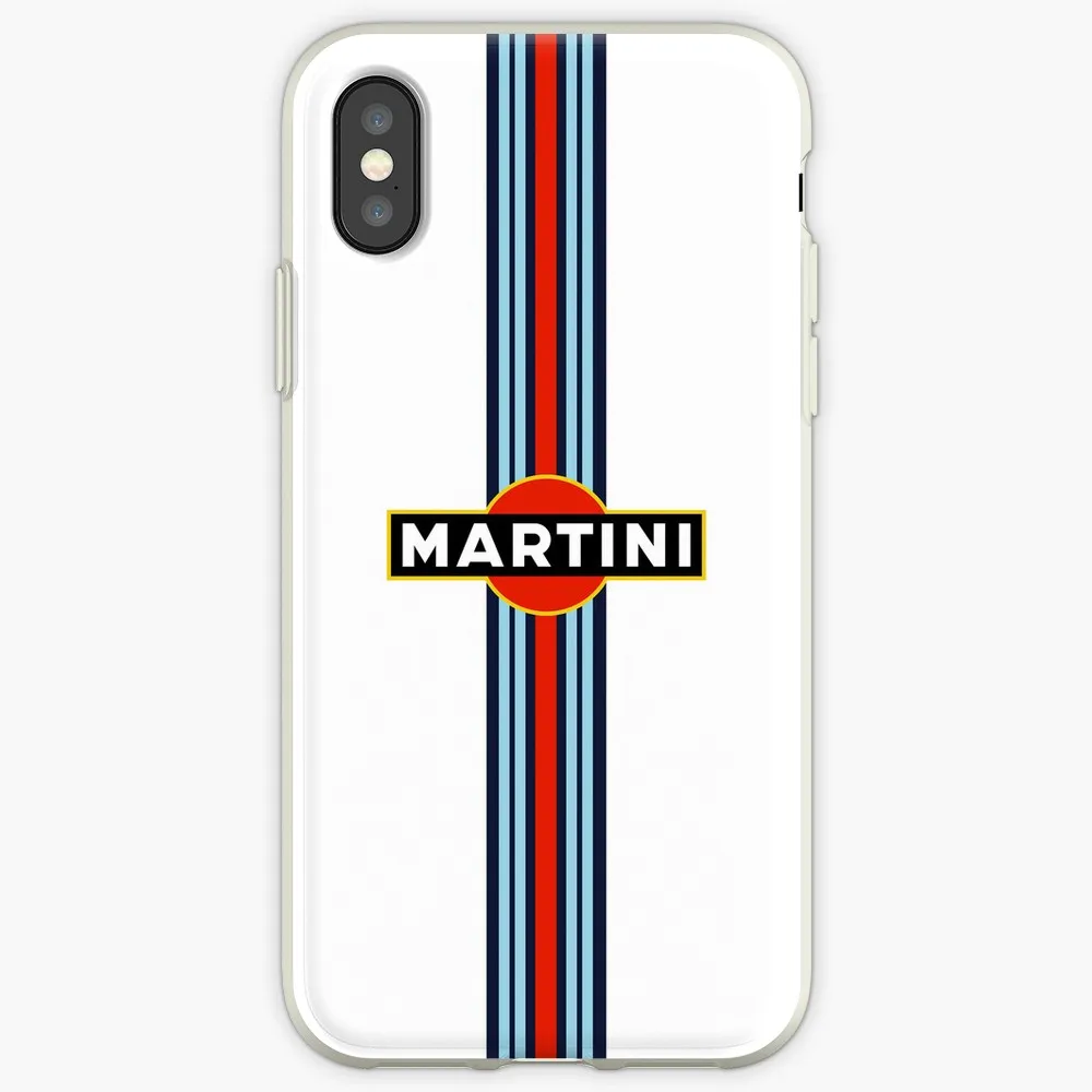 Прозрачный чехол Martini Racing для Apple iphone X XSMAX XR 6 6s 5 5S 7plus 8plus 7 8 | Мобильные телефоны и