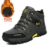 Brand Men Winter Snow Boots Waterproof Leather Sneakers Super Warm Men's Boots Outdoor Male Hiking Boots Work Shoes Size 39-47 ► Photo 2/6