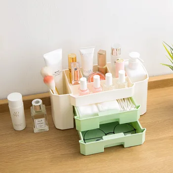 

Cosmetics storage box cosmetics with drawers finishing box table top jewelry skin care products division dressing box