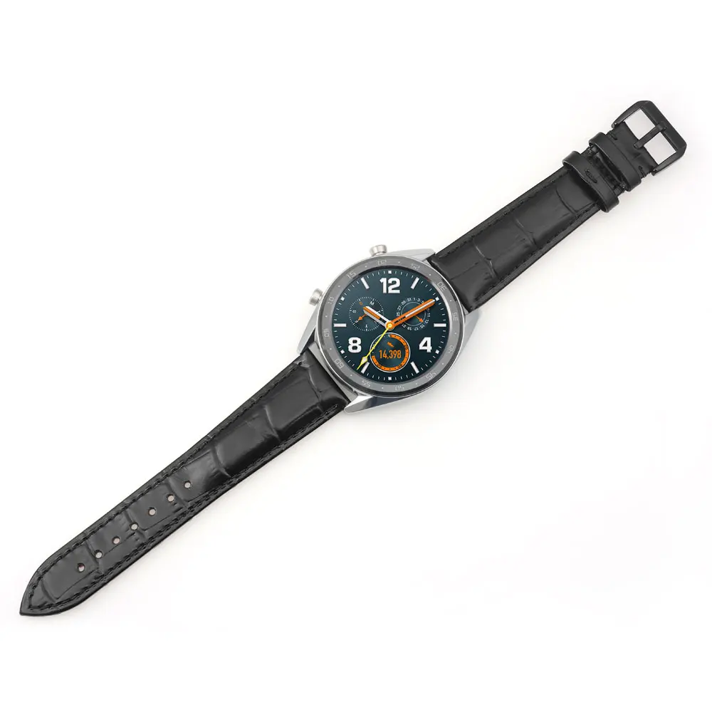 Ремешок ZLIMSN из натуральной кожи для часов Tissot Longines Omege huami amazfit huawei gt Gear S2 S3