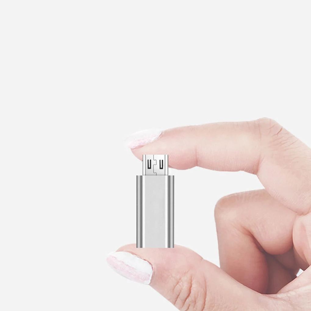Адаптер Worallymy Mini Type c Мама на Micro USB мама для телефона 3 0 конвертер из алюминиевого