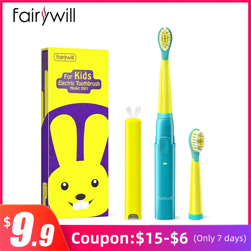 Seago Fairywill серия 2001 детская звуковая электрическая зубная щетка перезаряжаемая