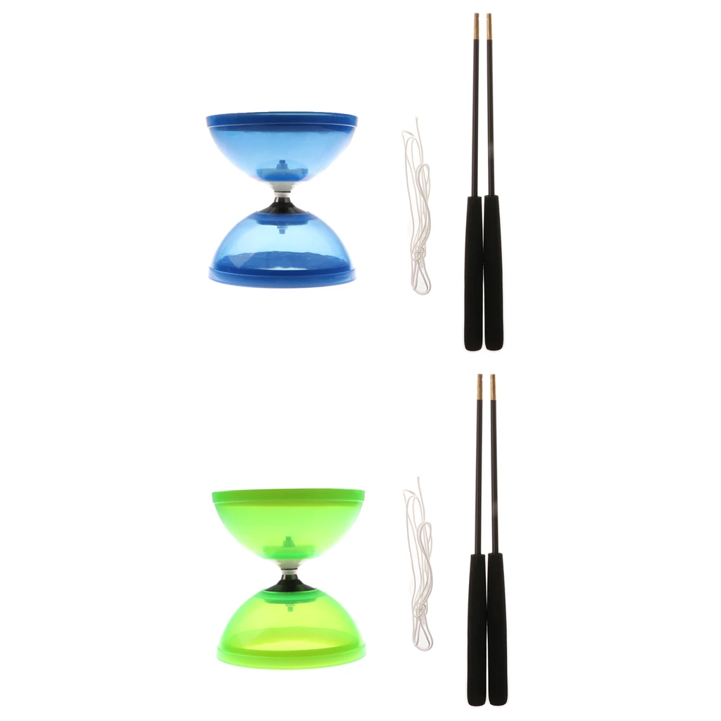 2 набора высокая производительность Diabolo профессиональный китайский йо-йо с ручками и струнами