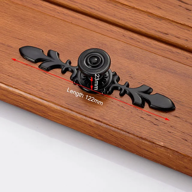 Handle-H8018-S Алюминиевый сплав черный шкаф ручки американский стиль твердый кухонный шкаф ручки для выдвижных ящиков оборудование для обработки мебели - Цвет: Handle-H8018-S