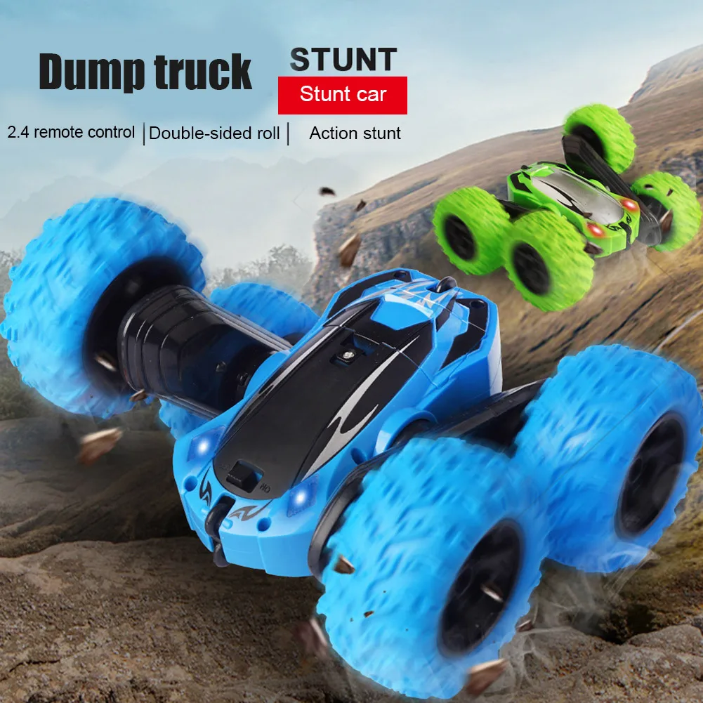 

RC Car 2.4G Stunt Drift Remote Control Roll Car 360 Flip Kids Toy Gifts High Quality