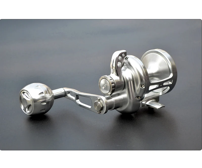 Carretel de Pesca Liga de Alumínio Carretel de Pesca de Água Topline Enfrentar Lento Jigging Roda Cnc Metal Completo Jig de Água Salgada Barco Carretel 4.9: 1 11 lento jig carretel de pesca de água salgada barco carretel 4.9: 1
