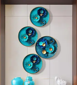 

Wall Hanging Crafts Decoration Livingroom Wall Sticker Ornaments Sofa Background Wall Mural Pendant Decor Wrought Iron European