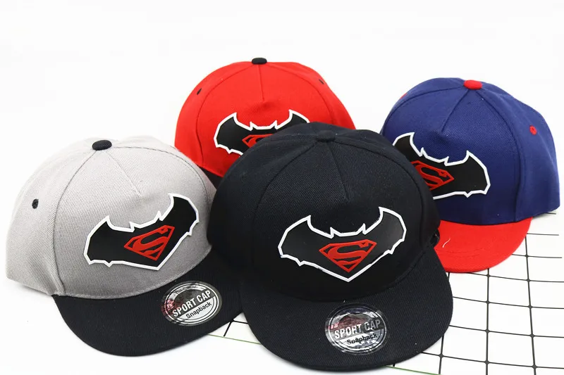 NEW Fashion BATMAN Children Cartoon Baseball Cap kids snapback cap boys Girls Hip Hop Hats Sun Cap dad hat Birthday Christmas