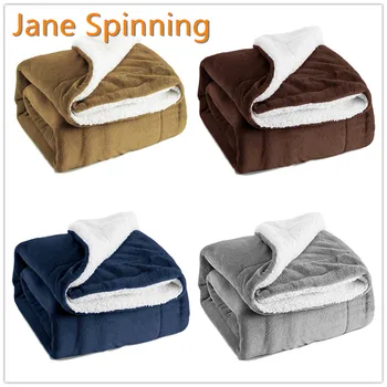 

Jane Spinning Fleece Throw Blanket On the Bed Single Queen King Size Soft Warm Winter Plaid for Sofa Flannel Koc Throw Blanket