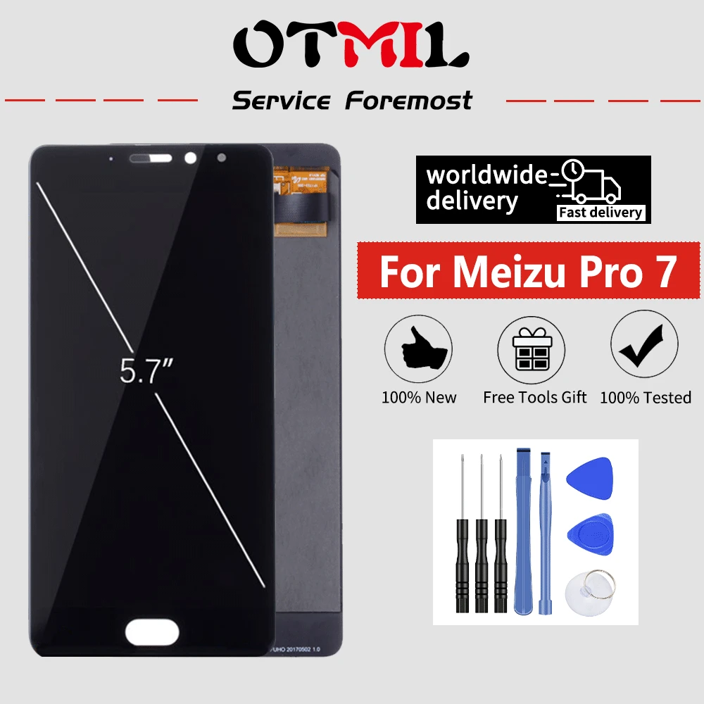 5," для MEIZU Pro7 AMOLED ЖК-дисплей сенсорный экран с рамкой дигитайзер полная сборка для Meizu Pro 7 1920*1080 запасные части