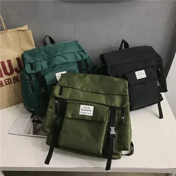 

2020 Women Casual Backpack Canvas Backbag Rucksack Shoulder Bag New School Bag For Teenage Girls Mochilas Mujer Female Bagpack