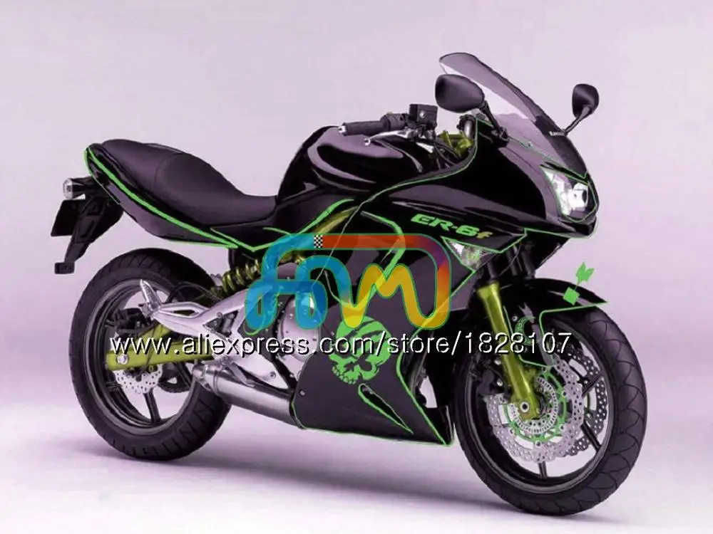 Корпус для KAWASAKI 650R ER6 F 650 R ER 6 F ER6F 06 650R-ER6F 6BS. 47 ER-6F ER 6F 06 все обувь на плоской подошве; цвет черный, 07 08 2006 2007 2008 обтекатель - Цвет: No. 28 Gloss