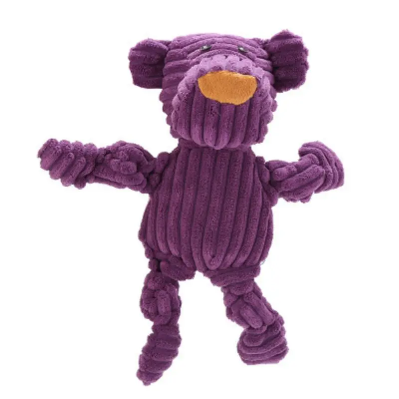Игрушка для домашних животных, плюшевая игрушка для животных, кукла с пищалкой, собака для чистки зубов, интерактивный звук, вельвет, жевательная игрушка, элегантный темперамент, Шарм