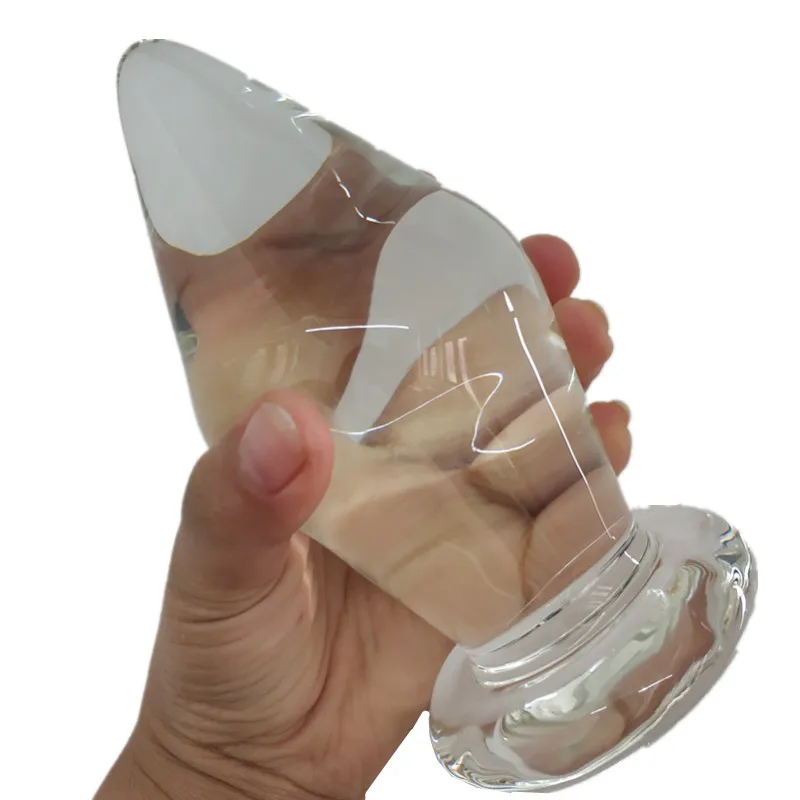 Big Anal Plug Super Transparent Crystal Glass Butt Dildo Huge Sex Toys For Woman Men Gay ass masturbator | Красота и здоровье