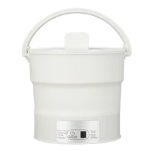 Портативный складной силиконовый Электрический чайник с подогревом, контейнер для еды, плита, чайник, пароварка, мини, для путешествий, для улицы, мультиварки