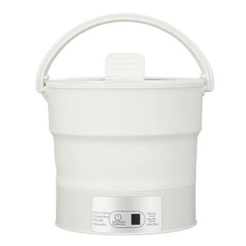 

Portable Folding Silicone Electric Hot Pot Kettle Heated Food Container Cooker Kettle Steamer Mini Travel Outdoor Multi Cookers