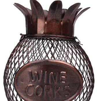 

Vintage Style Wire Wine Cork Container Changes Holder Kitchen Bedroom Decor