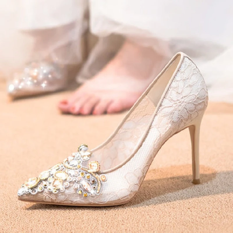 Large size bridal shoes Outlet