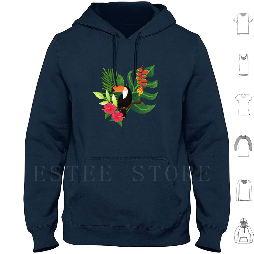 

Toucan In Tropical Rainforest Hoodies Long Sleeve Toucan Bird Tropical Rainforest Tropical Rainforest Fly Sky