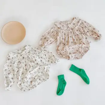floral long sleeve onesie baby