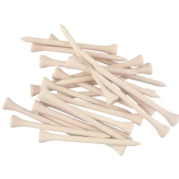 

50pcs Biodegradable Home Less Friction Training 4 Sizes Available Accessories Wood Golf Tees Balls Holder Solid Portable