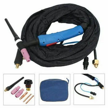 

WP-17V TIG Torch Argon Arc Welding Torch Kit 12 Foot Air Cool Gold Electrode Clip Flexible TIG Welding Machine