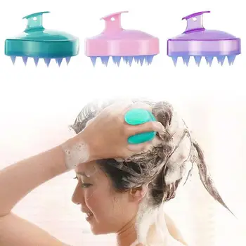 

Silicone Head Body To Wash Clean Care Hair Root Itching Scalp Massage Comb Shower Brush Bath Spa Anti-Dandruff Shampoo