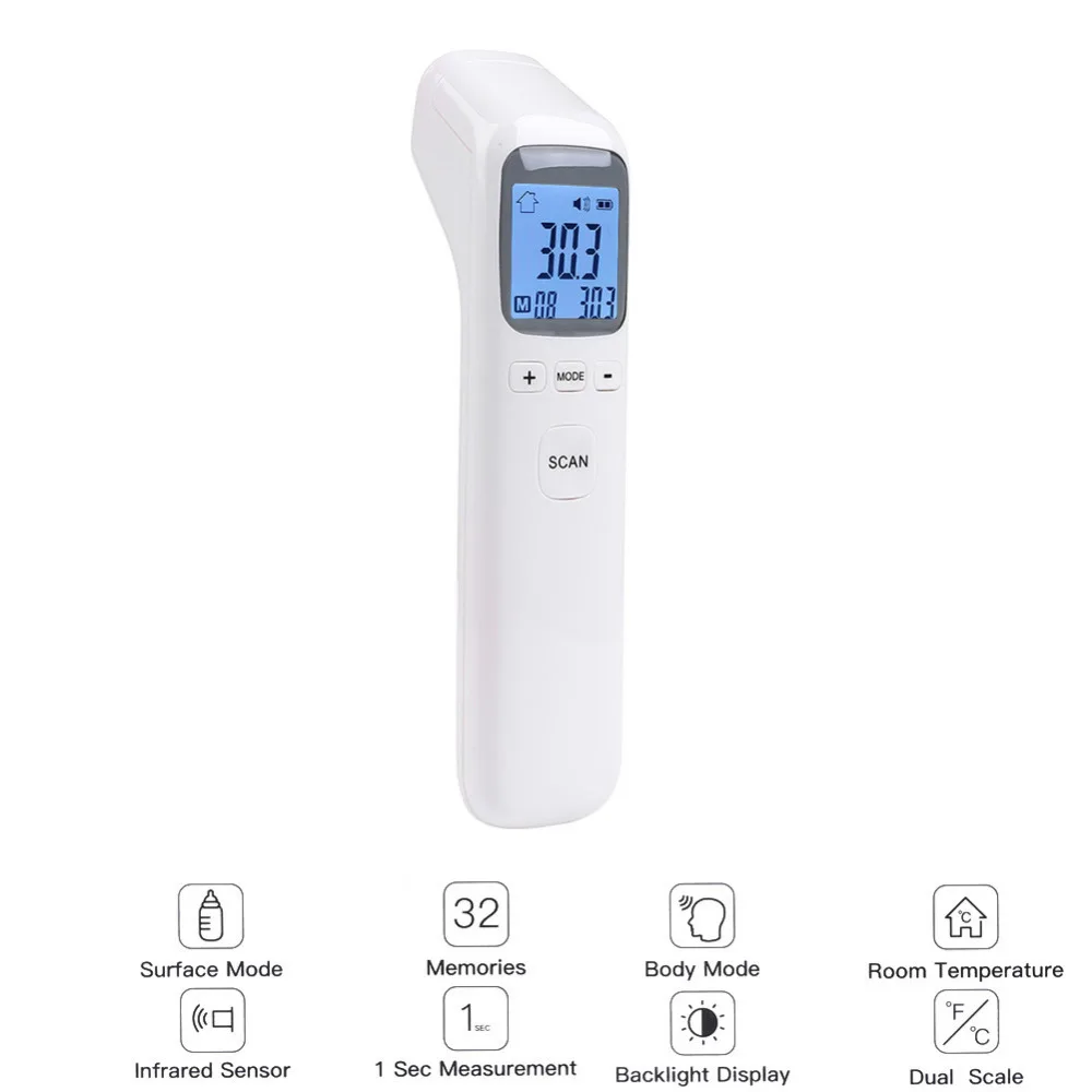Детский термометр для тела, Детские Портативные Инфракрасные термометры, Бесконтактный ЖК-цифровой инструмент для измерения температуры, ручной