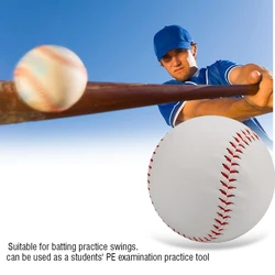 Handmade Baseballs PVC Upper Rubber Inner Soft Baseball Balls Softball Ball Training Exercise Baseball Balls