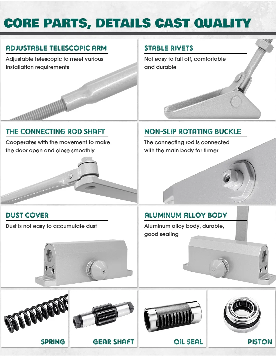 MARIE-1303-Aluminum-Alloy-Door-Closer-40kg-65kg-Automatic-Hydraulic-Buffer-Closing-Spring-Door-Closer_13