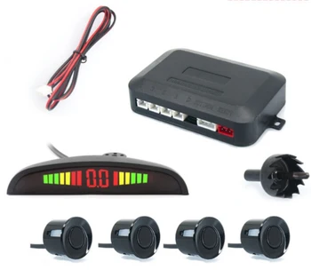 

Car Auto Parktronic LED Parking Sensor with 4 Sensors Reverse Backup Car Parking Radar Monitor Detector System Display