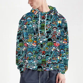 

Fashion 3D Printing Long Sleeve men Hoodie Sweatershirt Autumn Men's Hoodie sudadera Casual Male streetwear