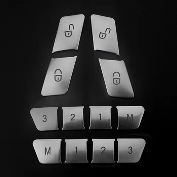 

12pcs/set ABS Protective Button Sticker Adjustment Car Seat Cover Duarble Styling Easy Install Decoration For Benz A B E Class