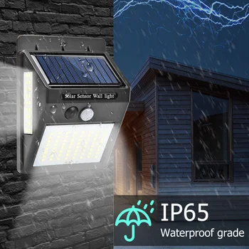

LED Solar Wall Lamp 3 Sided Luminous Motion Sensor Waterproof Garden Light Solar Power LED Waterproof Easy Installation