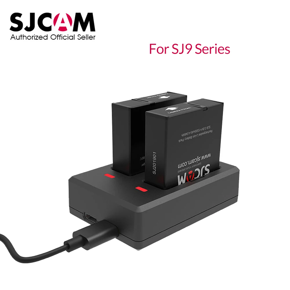 Оригинальная серия SJCAM SJ9 SJ10 Pro запасная Дополнительная батарея двойное зарядное